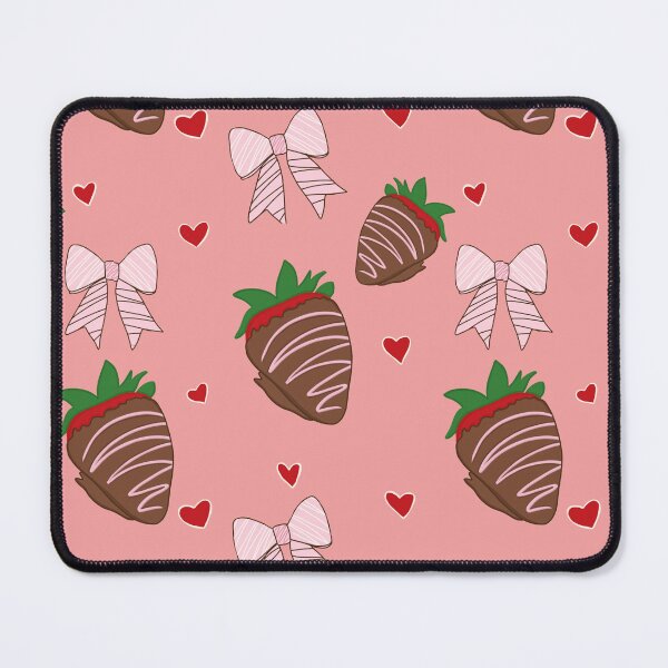 Item preview, Chocolate Covered Strawberry Pattern- Cute Pink Valentine Desert Illustration  designed and sold by thank you.