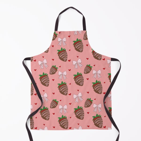 Item preview, Chocolate Covered Strawberry Pattern- Cute Pink Valentine Desert Illustration designed and sold by thank you.