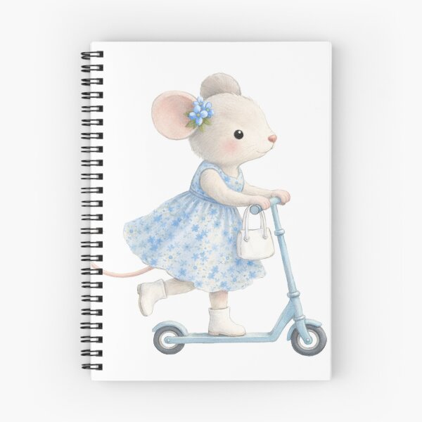 Item preview, Scooter Mouse – Whimsical Storybook Animal Art for Kids designed and sold by FunscapeHQ.