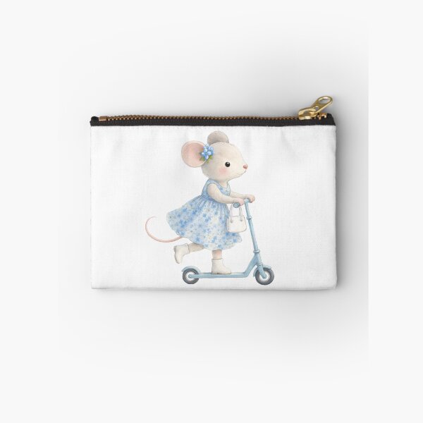 Item preview, Scooter Mouse – Whimsical Storybook Animal Art for Kids designed and sold by FunscapeHQ.