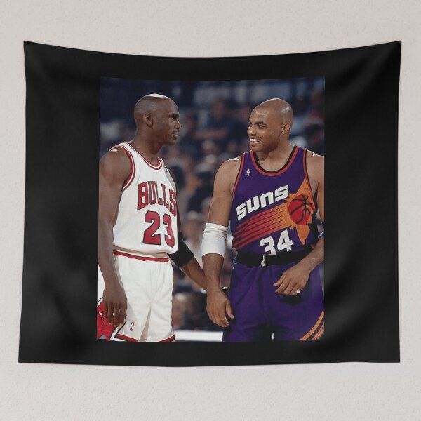 Item preview, CharlesBarkley - MichaelJordan // Vintage Legend Basketball Design designed and sold by CarlaPaes.