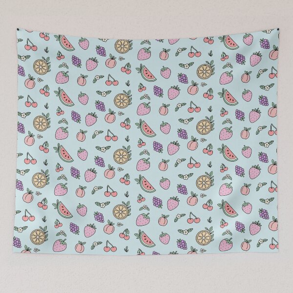 Item preview, Kawaii Fruit Sticker Pack | Cute Pastel Fruit Stickers designed and sold by jugglingelephant.
