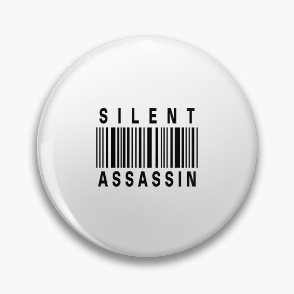 Item preview, Silent Assassin Barcode Design - Hitman Funny Stealth Quote Design (Black Text with no border version) designed and sold by SlightlyUnreal.