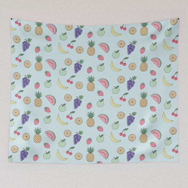 Item preview, Kawaii Fruit Pack | Cute Pastel Fruit Stickers designed and sold by jugglingelephant.