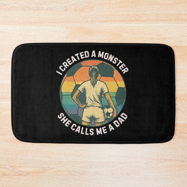 Item preview, I Created a Monster She Calls Me a Dad Vintage Soccer Father Quote designed and sold by flagylART.