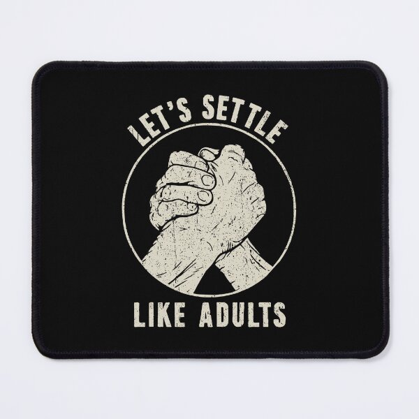 Item preview, Let's Settle Like Adults - Funny Arm Wrestler designed and sold by karnikavoriz.