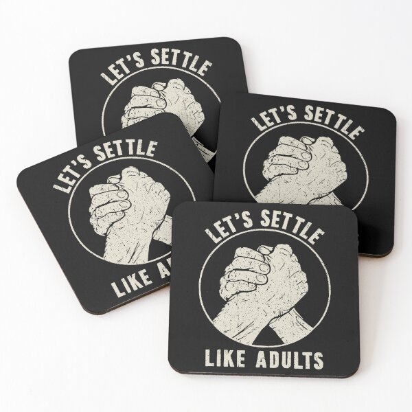 Item preview, Let's Settle Like Adults - Funny Arm Wrestler designed and sold by karnikavoriz.