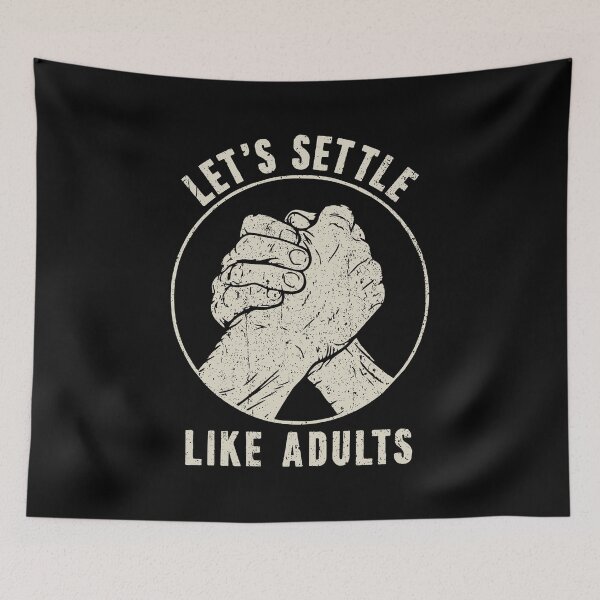 Item preview, Let's Settle Like Adults - Funny Arm Wrestler designed and sold by karnikavoriz.