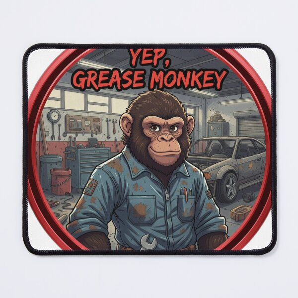 Item preview, Yep Grease Monkey designed and sold by RacerCatBrand.