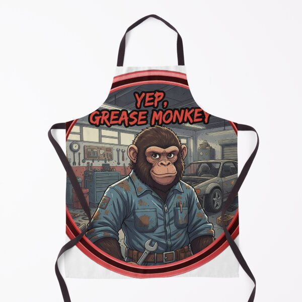 Item preview, Yep Grease Monkey designed and sold by RacerCatBrand.