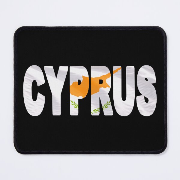 Item preview, CYPRUS - Flag Flying in Wind cut to Letters Souvenir Sticker Shirt designed and sold by Adam Gormley.