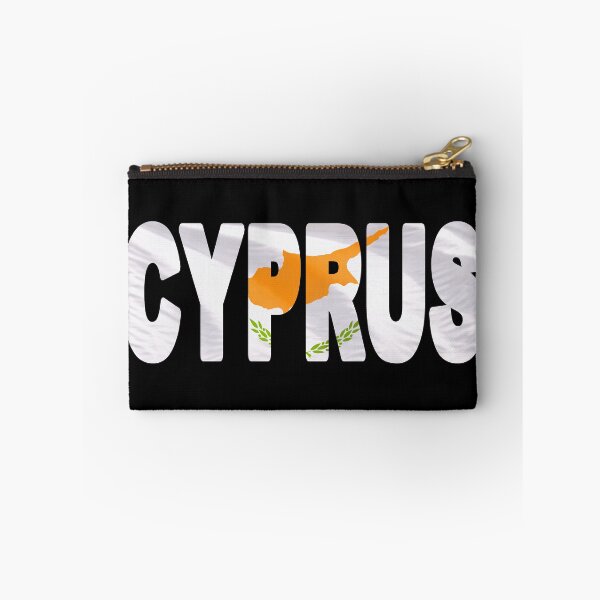 Item preview, CYPRUS - Flag Flying in Wind cut to Letters Souvenir Sticker Shirt designed and sold by Adam Gormley.