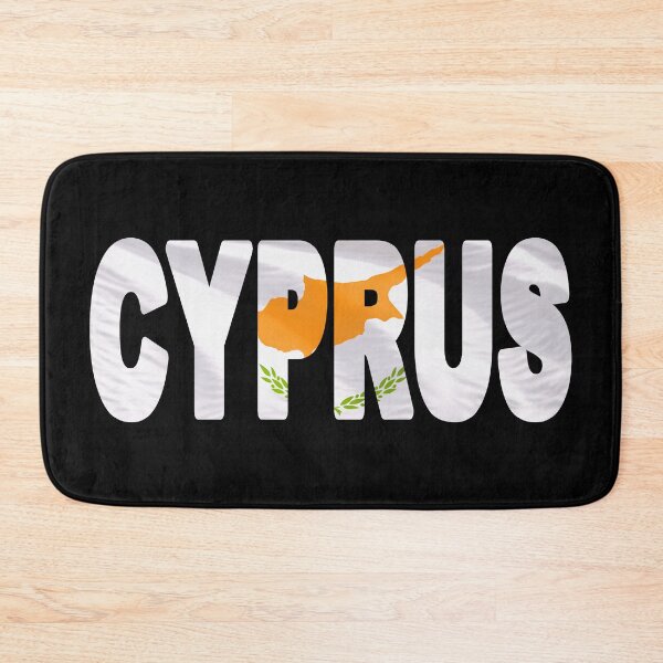 Item preview, CYPRUS - Flag Flying in Wind cut to Letters Souvenir Sticker Shirt designed and sold by Adam Gormley.