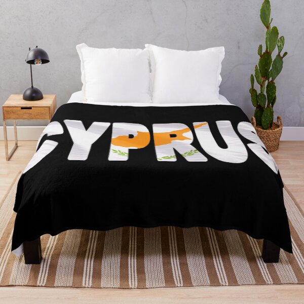 Item preview, CYPRUS - Flag Flying in Wind cut to Letters Souvenir Sticker Shirt designed and sold by Adam Gormley.