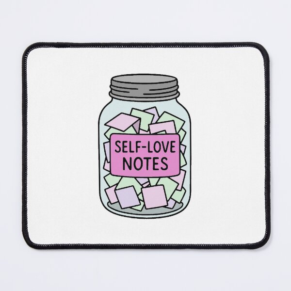 Item preview, Self Love Notes Jar Sticker | Kawaii Self Care Aesthetic designed and sold by jugglingelephant.