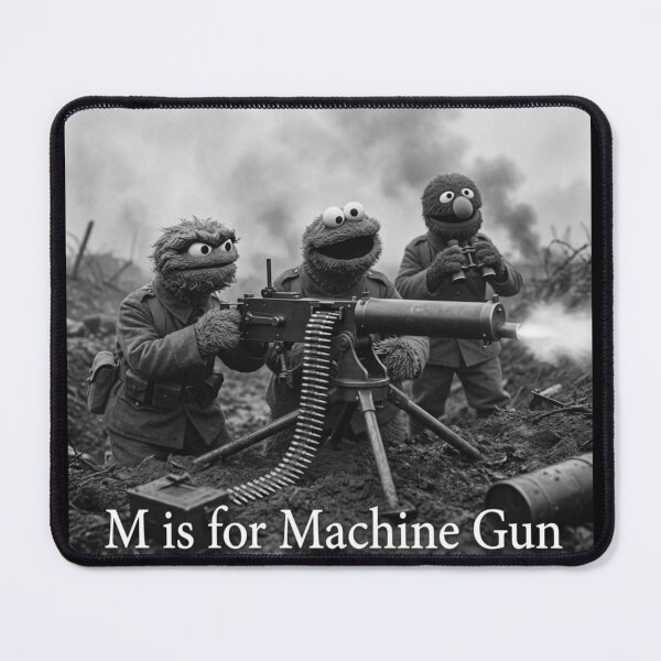 Item preview, M Is For Machine Gun designed and sold by RENAGADE4LYF.