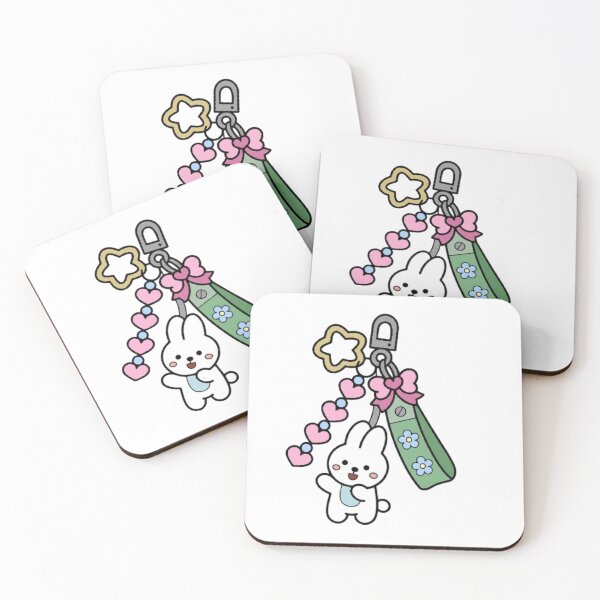 Item preview, Kawaii Bunny Keychain | Cute Pastel Bunny Aesthetic designed and sold by jugglingelephant.