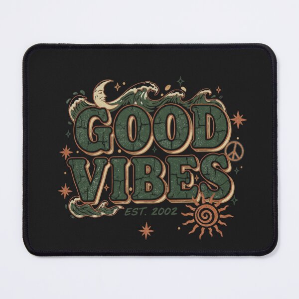Item preview, Vintage Retro Good Vibes Groovy 70s Est. 2002 Peace Sign designed and sold by BlissHalo.