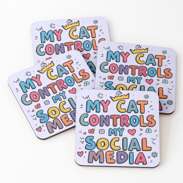 Item preview, My Cat Controls My Social Media designed and sold by EPiCbyCreation.