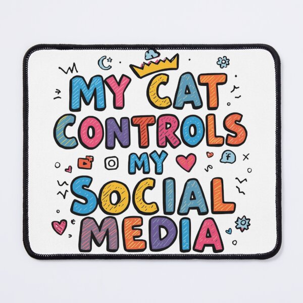 Item preview, My Cat Controls My Social Media designed and sold by EPiCbyCreation.