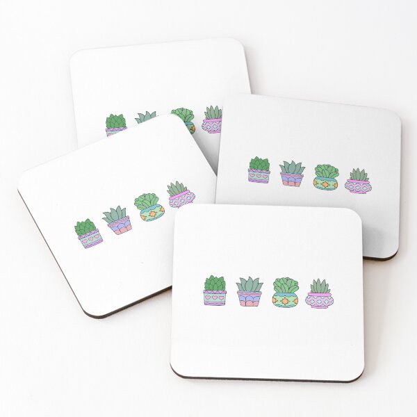 Item preview, Kawaii Potted Plants Sticker | Cute Plant Aesthetic Art designed and sold by jugglingelephant.