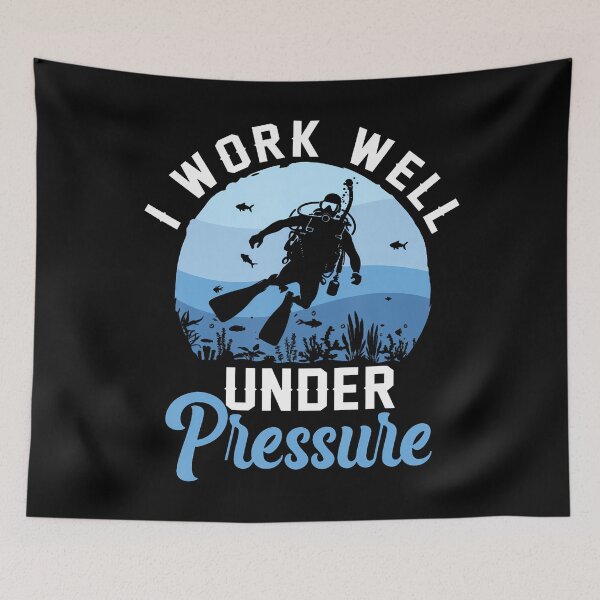 Item preview, I Work Well Under Pressure Scuba Diving Scuba Diver designed and sold by cordfried3h.