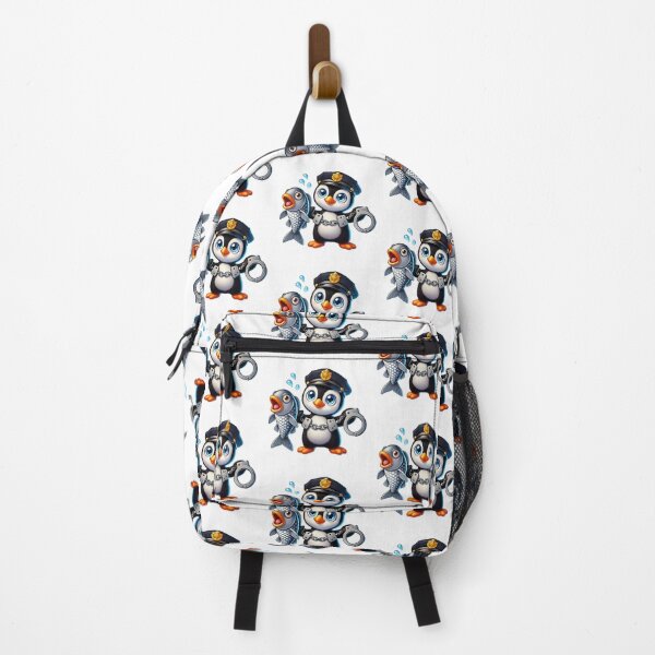 Item preview, Cute Penguin Police Officer Cartoon Design designed and sold by LunaPixelStudio.