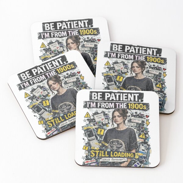 Item preview, Be Patient I’m From the 1900s – Still Loading Y2K Grunge Millennial Art designed and sold by jakkssnugglyboutique.