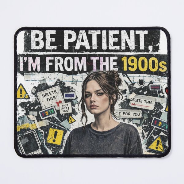 Item preview, Be Patient I’m From the 1900s – Still Loading Y2K Grunge Millennial Art designed and sold by jakkssnugglyboutique.