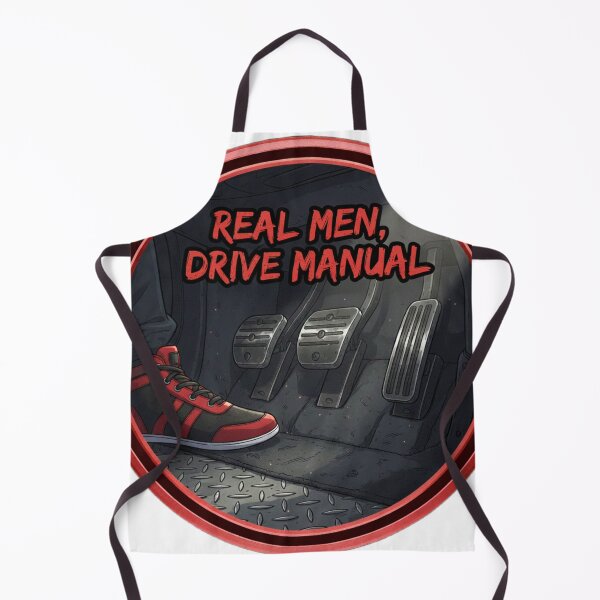 Item preview, Real Men Drive Manual designed and sold by RacerCatBrand.