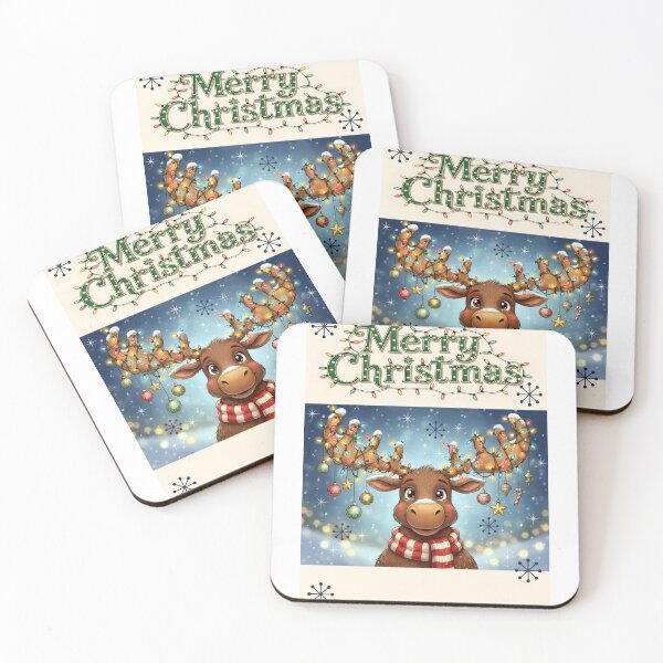 Item preview, Moose Christmas Card  designed and sold by Sharon Schwalbe.