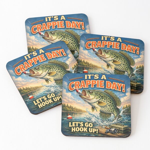 Item preview, It's a crappie day! Let's go hook up! designed and sold by easyesells.