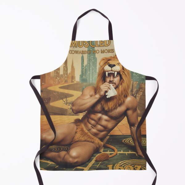 Item preview, Oz’s Muscled Mane – Cowardly No More | Retro Lion Parody Art by 16oz. designed and sold by AIQUEERART.