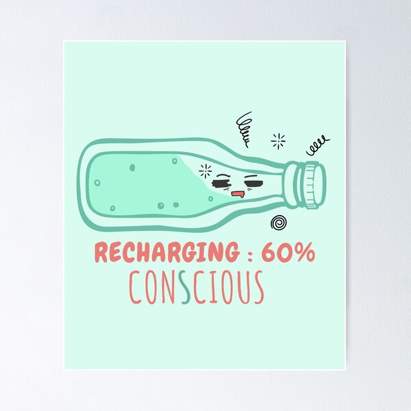 Item preview, Recharging 60 Percent Conscious Soda designed and sold by heyyoyeah63.