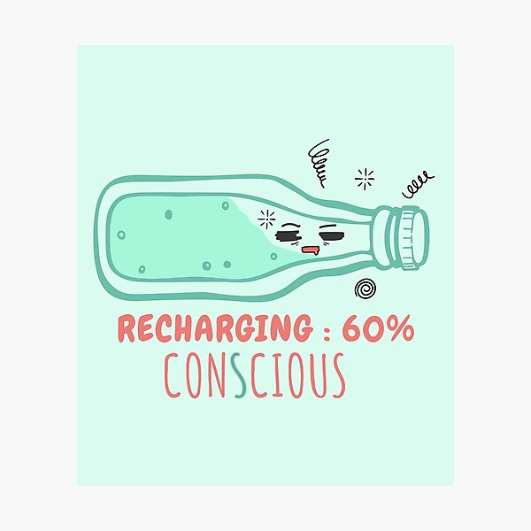 Item preview, Recharging 60 Percent Conscious Soda designed and sold by heyyoyeah63.