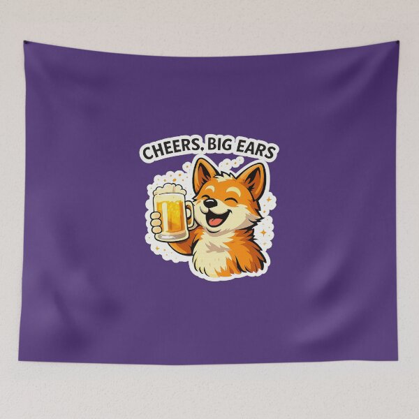 Item preview, Cheers, Big Ears Funny Dingo T-Shirt designed and sold by VineetHassija.