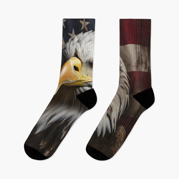 Item preview, Stunning patriotic American flag bald eagle print designed and sold by dcrc.