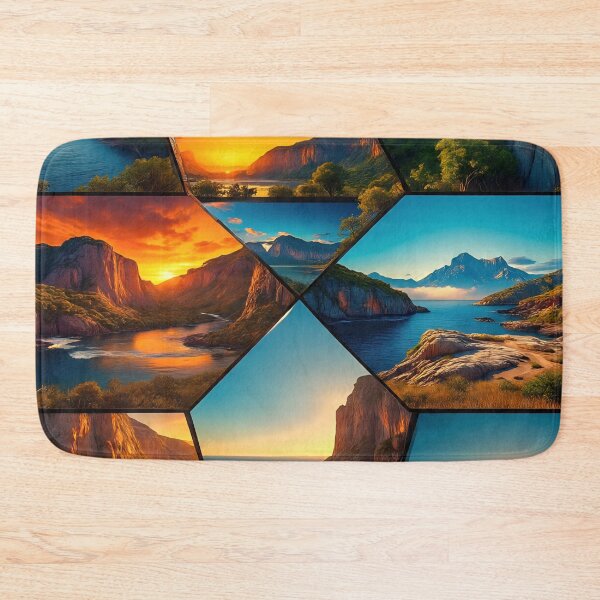 Item preview, Wilderness Travel Collage – Pure Natural Landscapes designed and sold by AwesomeDigiShop.