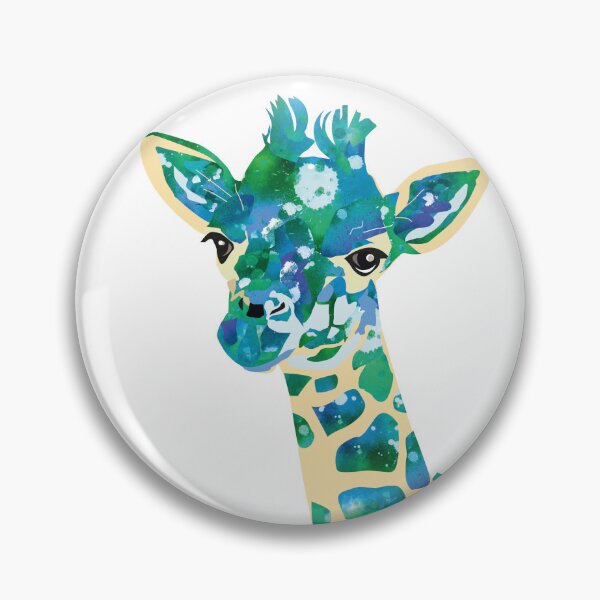 Item preview, Colour Splash Giraffe - Green designed and sold by AlyceAnn.
