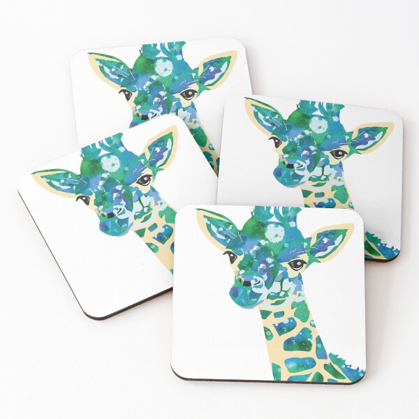 Item preview, Colour Splash Giraffe - Green designed and sold by AlyceAnn.