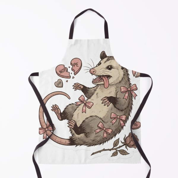 Item preview, Dramatic Coquette Opossum Playing Dead - Funny Anti-Valentine's Day Aesthetic designed and sold by StickyGuys.