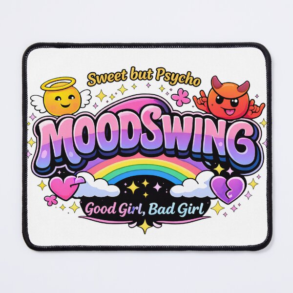 Item preview, MoodSwing – Sweet but Psycho | Good Girl Bad Girl Rainbow Aesthetic designed and sold by MoodSwingTees.