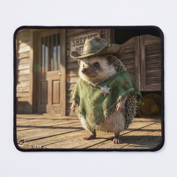 Item preview, Hedgehog Sheriff designed and sold by Tridentulus.