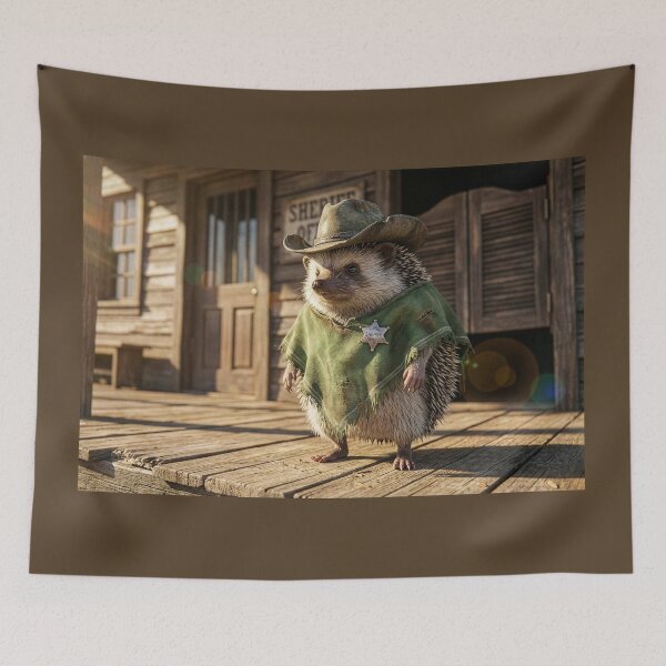 Item preview, Hedgehog Sheriff designed and sold by Tridentulus.