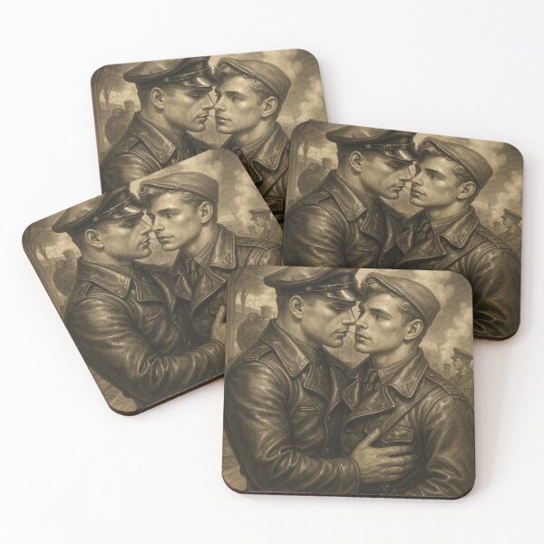 Item preview, Vintage Gay Leather Berlin - We'll Meet Again Tom of Finland Tribute Berlin German Pride Graphic Design designed and sold by ItsAKinkThing.