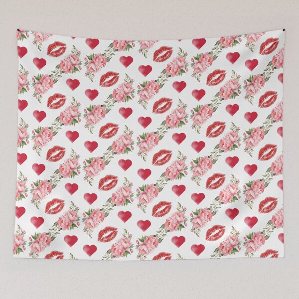 Item preview, Kiss of Love & Blooming Hearts designed and sold by WearTheArtx.
