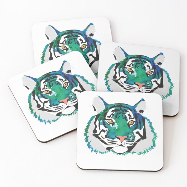 Item preview, Colour Splash Tiger - Green designed and sold by AlyceAnn.