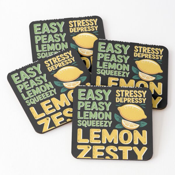 Item preview, Easy Peasy Lemon Squeezy not Stressy Depressy Lemon Zesty designed and sold by BlueCreator-inc.