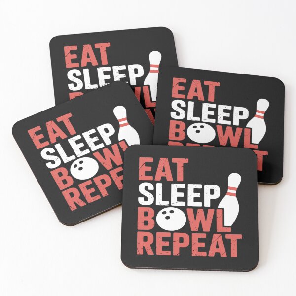 Item preview, Eat Sleep Bowl Repeat Bowling Lovers Funny Bowler designed and sold by BlueCreator-inc.