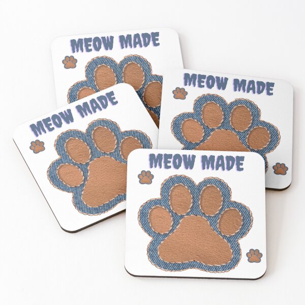 Item preview, Cute Denim Cat Paw Patch designed and sold by Kari2023.